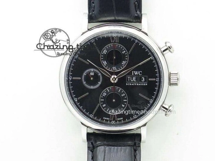 MIROTIME 0519 UrbanChic Pilot Chrono 2016 IW377714 ZF 1:1 Best Edition Blue Dial On SS Bracelet A7750 V 7272